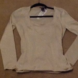 White House Black Market Shimmer top